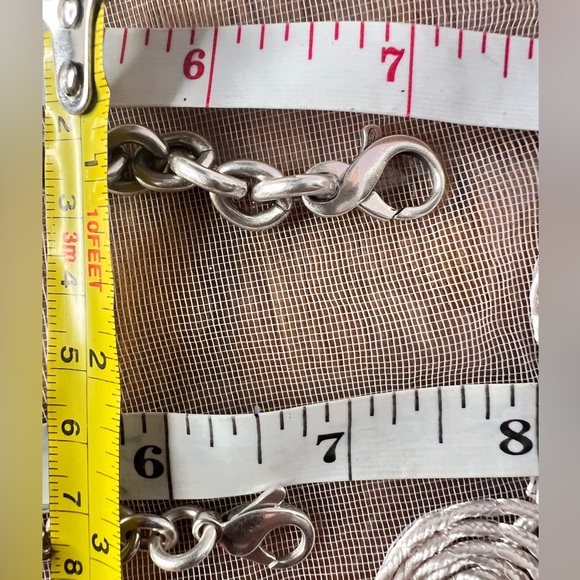 Two 925 Sterling silver, link bracelets. - Picture 10 of 12